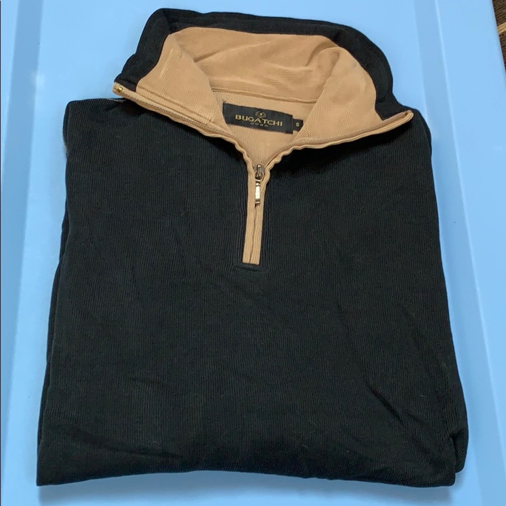 Bugatchi Uomo zip neck sweater. Small.